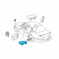 OEM 2003 Toyota Prius Center Sensor Diagram - 89170-47030