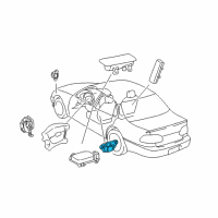 OEM 2003 Toyota Prius Sensor Assy, Side Air Bag, LH Diagram - 89860-47020