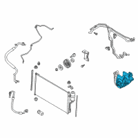 OEM 2006 Nissan Quest Compressor - Cooler Diagram - 92600-5Z01B