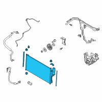 OEM 2007 Nissan Quest Condenser & Liquid Tank Assy Diagram - 92100-5Z000