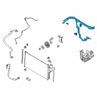 OEM 2007 Nissan Quest PIP Assembly Rear Cooler, Low A Diagram - 92471-ZE60A