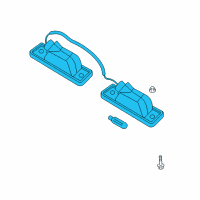 OEM Chevrolet Aveo License Lamp Diagram - 95387158