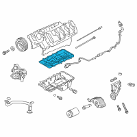 OEM 2016 Ford F-150 Oil Pan Gasket Diagram - BL3Z-6710-A