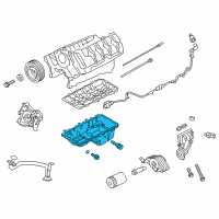 OEM 2014 Ford Mustang Oil Pan Diagram - BR3Z-6675-A