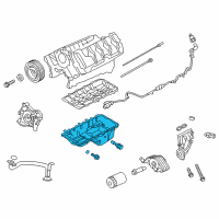 OEM Ford Mustang Oil Pan Diagram - BR3Z-6675-A
