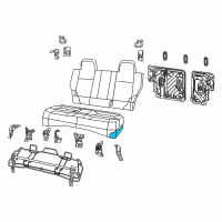 OEM 2013 Jeep Patriot Seat Cushion Foam Diagram - 68024678AA