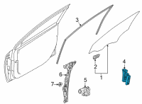 OEM Hyundai Ioniq 5 CHANNEL ASSY-FRONT DOOR LOWER Diagram - 82550-GI000