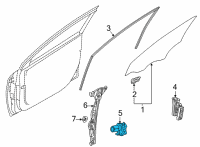 OEM Hyundai Ioniq 5 MOTOR ASSY-FRONT POWER WDW, LH Diagram - 82450-GI010