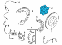 OEM 2022 BMW 230i WHEEL HUB WITH BEARING Diagram - 31-20-6-899-176