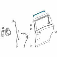 OEM 2020 Honda Odyssey Sub-Seal, L. Slide Door Diagram - 72865-THR-A01
