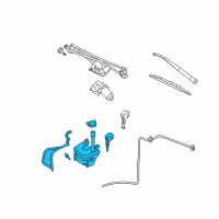 OEM 2009 Ford Explorer Sport Trac Washer Reservoir Diagram - 8A2Z-17618-A