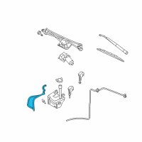 OEM 2009 Ford Explorer Sport Trac Reservoir Hose Diagram - 7A2Z-17A605-A