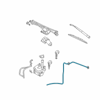 OEM 2009 Ford Explorer Sport Trac Upper Hose Diagram - 7A2Z-17A605-B