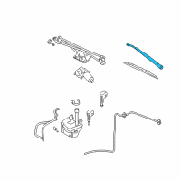 OEM Mercury Mountaineer Wiper Arm Diagram - 5L2Z-17527-AB