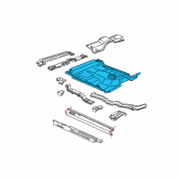 OEM 2001 Ford Ranger Floor Pan Diagram - XL5Z-1311135-AA