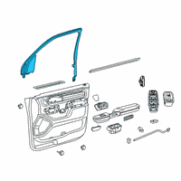 OEM 2020 Ram 1500 Front Door Diagram - 5YK45TX7AG