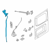 OEM Nissan NV1500 Back Door Lock Assembly, Left Diagram - 90503-1PA0A