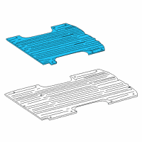 OEM Dodge Sprinter 3500 Pan-Rear Floor Diagram - 68008307AA