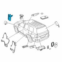 OEM 2014 Lexus LX570 Smart Key Control Module Diagram - 89990-60184