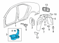 OEM Cadillac Filler Pocket Diagram - 84031211