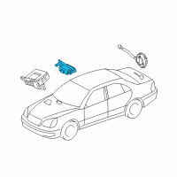 OEM 2006 Lexus LS430 Transponder Key Computer Assembly Diagram - 89780-50050