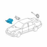 OEM Lexus LS430 Theft Warning Computer Assembly Diagram - 89730-50150