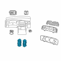 OEM Dodge Ram 3500 Switch-Heated Seat Diagram - 56045626AA