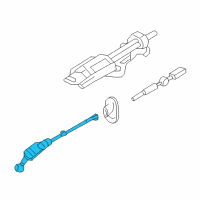 OEM 2009 Ford Explorer Lower Shaft & Joint Assembly Diagram - 8L2Z-3B676-B