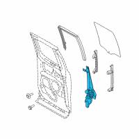 OEM 2022 Ford F-250 Super Duty Window Regulator Diagram - FL3Z-1827001-C