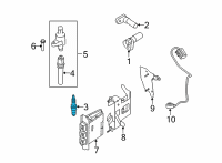 OEM 2017 Ford E-350 Super Duty Spark Plug Diagram - AGSF-22F1-X