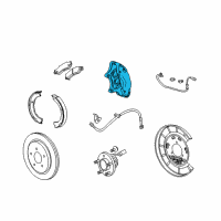 OEM Chevrolet Camaro Caliper Diagram - 22833925