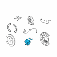 OEM 2012 Chevrolet Camaro Hub & Bearing Diagram - 13580684