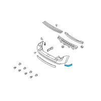 OEM 2010 Mercury Mariner Reflector Diagram - 8E6Z-13A565-A