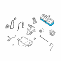 OEM 1995 Mercury Cougar Valve Cover Gasket Diagram - F6ZZ-6584-AA