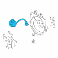 OEM 1997 Acura CL Motor, Cooling Fan (Mitsuba) Diagram - 38616-PT3-A03