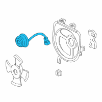 OEM 1996 Honda Accord Motor, Cooling Fan (Mitsuba) Diagram - 38616-PT3-A03