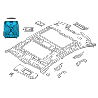 OEM 2020 BMW 740i xDrive Dome Lights Diagram - 61319890227