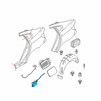 OEM BMW X6 Filler Flap Actuator Diagram - 67-11-7-190-533