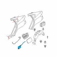 OEM 2010 BMW X6 Filler Flap Actuator Diagram - 67-11-7-190-533