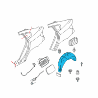 OEM 2012 BMW X6 Cover, Wheel Housing, Rear Left Diagram - 51-71-7-248-211