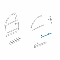 OEM Chevrolet Traverse Side Molding Diagram - 19259272