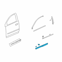 OEM 2017 Chevrolet Traverse Lower Molding Diagram - 22923501