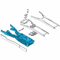 OEM 2003 BMW 760Li Supporting Part, Centre Console Diagram - 51-16-7-065-988