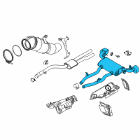 OEM 2022 BMW X3 REAR MUFFLER WITH EXHAUST FL Diagram - 18-30-9-846-289