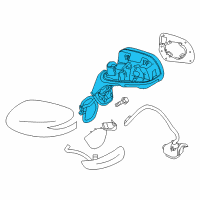 OEM Nissan Versa Note Door Mirror Assy-RH Diagram - 96301-9MB0A