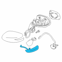 OEM 2017 Nissan Versa Turn Signal Lamp Assy-Side, LH Diagram - 26165-3VF5A