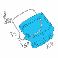 OEM BMW X1 Trunk Lid Diagram - 41-00-2-993-152