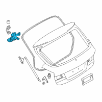 OEM BMW X1 Left Trunk Lid Hinge Diagram - 41-62-7-067-219