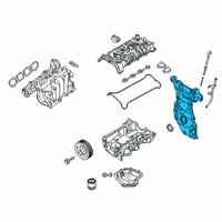 OEM 2020 Nissan Kicks Cover Assembly-Front, Timing Chain Diagram - 13501-5RL1A