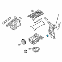 OEM 2018 Nissan Kicks Seal-Oil, Crankshaft Front Diagram - 13510-1KT0A